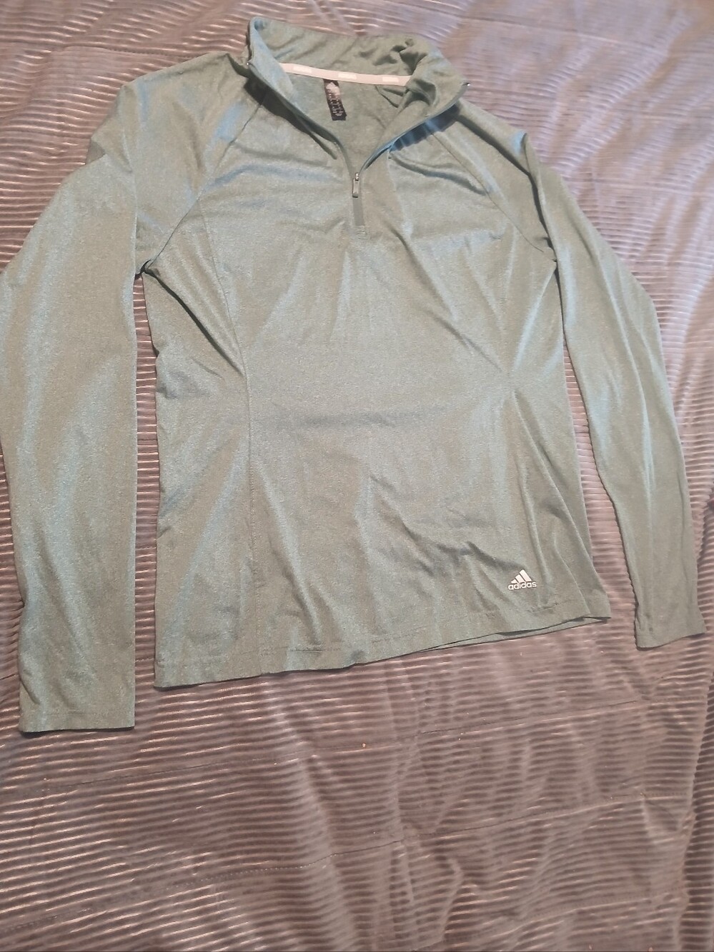 adidas Golf Men’s Light Green Half-Zip Athletic Pullover Medium
